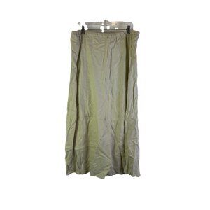Vintage 90s Isabella Bird Linen Pull On Maxi Skirt Flowy Coastal